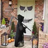Tema kostym barn glöd i det mörka dystra Reaper Phantom Scary Kids Fancy Dress Costume Halloween Theme Party Performance 230829