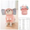 Cão vestuário inverno hoodie elefante animais de estimação cães roupas para pequenos chihuahua filhote de cachorro traje produtos yorkie