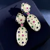 Designer Buccellati Earstuds Luxe Top Sensory Métal Brossé Givré Sculpté Coloré Diamant Oreille Patchs Exagérer Style Italien Boucles D'oreilles Accessoires Bijoux