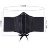 Vita pancia Shaper 1 pezzo gotico dimagrante guaina pancia piatta corsetto elastico a vita alta ecopelle cinture nere corsetti per le donne cintura larga 230828