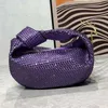 Botegss Ventss Woven Jodie Designer Bag Designer Mulheres Hobo Luxo Soho Bolsa Cristal Diamante Bolsas Cadeia Bolsas De Ombro Crossbody Disco Summer Classic Shine