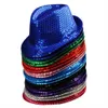 Стингские края шляпы мужчины женщины джазовые шляпы украшены сценической танцевальной вечеринкой для праздничной шляпы J230829