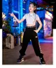 Scene Wear Streetwear Kids Street Dance Performance Costume Teen Kpop outfit Crop Tops Loose Pants Hip Hop Dancing Clothes