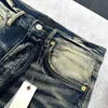 23SS Nya män lila high street modemärke män designer jeans rippade cyklist smal motorcykel denim jean chd2308292 skywings