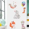 Wall Stickers Cute Bunny Hearts for Children Kids Rooms Girls Baby Room Decoration Nursery Kawaii Cartoon Rabbit Wallpaper Vinyl 230829