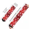 Men's Socks All Seasons Crew Stockings Christmas Snowflakes Harajuku Hip Hop Long Accessories For Men Women Gifts