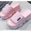 Slippers 2023Platform Women Women Open Ene Learges Sandals Summer Sloft Slipper Indoor Outdoor Leacure Beach Shoes Black/White