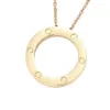 Designer halsband guldhalsband klassiker hänge halsband mode diamant halsband valentins dag gåvor till kvinna