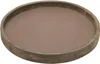 Bougeoirs Stonebriar rustique bois naturel et support en métal plateau accessoires de décoration pour la table basse à manger marron