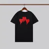 2023 MMDESIGNER PA T SHIRT lyx varumärke Klädskjortor Spray Heart Letter Bomull Kort ärm vår Summer TIDE MENS KOMENS TEES AM-5XL#4