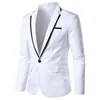 Męskie garnitury Blazers Blazers Masculino Homme Slim Fit for Men Stylish Casual Solid Blazer Business Wedding Party Fat Suit TOP Zwykle 230829