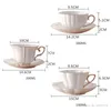 Mugs Bone China Afternoon Tea Cup Highend Gold Painted British Black Coffee Cups And Saucers Set 180ML Ceramic Espresso 230829