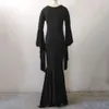 Women's Morticia Floor Dress Costume Adult Women Gothic Witch Vintage dress