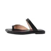 Slippers Women Designer Summer Sexy Flats Paltform Slides 2023 Square Toe Walking Outslide Flip Flop Sandals