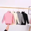 Pullover Sweaters For Boys Winter Clothes Girls Leopard Fashion Children Turtleneck Thick Warm Soft Kids Knitting Costom 230828