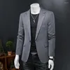 Costumes pour hommes Taille S-5XL Blazers pour hommes Mode Casual Blazer Gentlemen Manteau Business Costume léger Veste Slim Fit Vêtements d'extérieur 2023