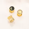 New Style Stud arock ear loop drop drop prand letter designer 18 k gold plated arring head ad head material material arear fashion women candy coll wedding party jew2024