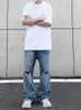 Summer S-3xl Jeans Men szeroko nogi jeansowy Hip Hop Streetwear Koreańska para mody Wygodna gorąca sprzedaż w wysokiej pasie BF odzież HKD230829