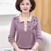 Women's Sweaters 2023 Mother's Autumn Pullover Sweater For Middle And Old Age Knitwear Top Loose Wool Knit Coat 4XL