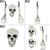 Oggetti decorativi Figurine Decorazioni di scheletro di Halloween Cranio Mano Decorazione del corpo Cortile esterno Prato Garden Party Decora 230828