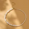 Collier ras du cou créatif Vintage en Imitation de perles pour femmes, tendance, chaîne de clavicule, bijoux, vente en gros, directe