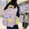 Rugzak Grote Capaciteit Eenvoud Waterdicht Schattig Student Schooltas Lichtgewicht Veelzijdige Koreaanse Campusstijl Voor Dames Meisjes