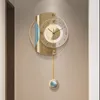 Relógios de parede relógio sala de estar moderna luz luxo moda casa criativa decoração relógio espelho iluminação