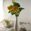 装飾的な花人工花短い蓮の茎結婚式のための偽のシルク