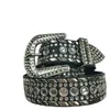 Paski punkowe białe pasy kobiety designerskie skórzane pasek Diamond Bing Belt Western Cowboy Y2K E Girls Fashion Pas dla dżinsów mężczyzn 230828