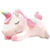 Bambole di peluche di molte dimensioni Unicorno Action Figure Peluche Huggable Bear Doll Ragazza che dorme lungo cuscino Cute Bed Gir 230828