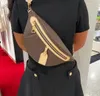 حقيبة زهرة للجنسين بني زهرة رفيعة الارتفاع bumbag جديد مع حزام واسع النطاق خارج الهواء