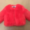 Jackets GIRL S Fashion Faux Fur Coat Super Autumn Winter Children Fake Fluffy Jacka barn Princess Kläder TZ 0 230828