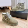 Botas de grife masculinas inverno outono sapatos de couro de alta qualidade mulheres botas de tornozelo proteger bota de pele camuflagem marrom verde