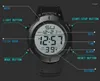 손목 시계 남성 검은 대형 스크린 스포츠 전기 시계 패션 방수 캘린더 reloj hombre 용 다기능