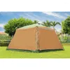 Dekoracyjne figurki podwójne warstwy namiot to 4Sides ściany na zewnątrz w pełni automatyczny aluminiowy/stalowy rurka przeciwmosquito przeciwsłoneczna przeciwsłoneczna krem ​​przeciwsłoneczny