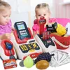 Kök spelar mat kreditkortsmaskin leksak barn kassa räknare stormarknad kassan leksak 230828