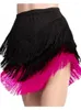 Scenkläder oregelbunden festival outfit kvinnor öva dans latin kjolar hög midja samba sport kostym färg matchande kvinnokläder