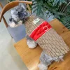 Haustierhundjacke Weste Leine Welpe Schnauzer Teddy Pudel Bichon Frise Mode gedruckt verdickte Baumwoll Herbst Winter Windproof Weste Tasten