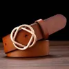 Cinturones YKLYMYXJUNIA Cinturones de cuero para mujer Cinturones de moda Cinturón de cuero de marca femenina para mujer 230829