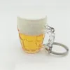 Keychains Simulation Bear Cup Pendant Plastic DIY Key Chains Fit For Car/Bags Fashion Acrylic Charm Ring One Piece Y15801