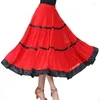 Bühnenkleidung Zigeunerin Spanischer Flamencorock Big Swing Karneval Party Performance Ballsaal Bauchtanzkostüme Elegantes Kleid