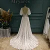 Urban Sexy Dresses Mryarce Trending Detachable Statement Sleeves Plunging Neck Open Back Lace Wedding Dress Bridal Gowns 230828