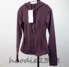 LU- Veste de Yoga pour femmes, manteau de Sport d'entraînement, veste de Fitness, haut de Sport solide, sweat-shirt zippé, vêtements de Sport, offre spéciale, très bon