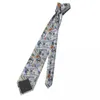 Bow Ties Dollar Slipsar Män avslappnad polyester 8 cm bred pengar hals för tillbehör Cravat Business