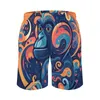 Мужские шорты для обезьяны летняя абстракция иллюстрация классическая пляжная мужчина для серфинга быстрого сушки дизайна плавания
