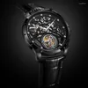 Orologi da polso AESOP Super Skeleton Flying Tourbillon Orologio da uomo dorato impermeabile Steampunk Business Luxury meccanico da uomo