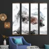 Paintings Nordic style canvas decorative painting wall decor posters bedroom living room art solid wood scroll paintings 230828