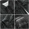 Men's Jackets Spring Autumn Retro Washed Cotton Denim Long Sleeve Hip Hop Streetwear Single Breasted Vintage Cowboy Jeans Jacket