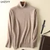 Męskie swetry męskie 100% czysty norki SWETER Turtleeck duży rozmiar swobodny pullover jesienna zimowa koszula baza mężczyźni ciepłe lapy Top 230828