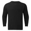 Maglioni da uomo Maglieria solida Maglione raglan a maniche lunghe Camicetta Girocollo Pullover Top Spessi Cappotti invernali caldi Abiti casual autunnali maschili